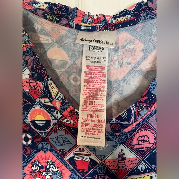 NWT Disney Cruise Line Womens Dress Sleeveless Pockets Captain Minnie Mickey XL - Picture 3 of 7